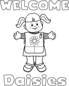 girl scout coloring pages daisy