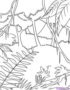 jungle coloring pages free